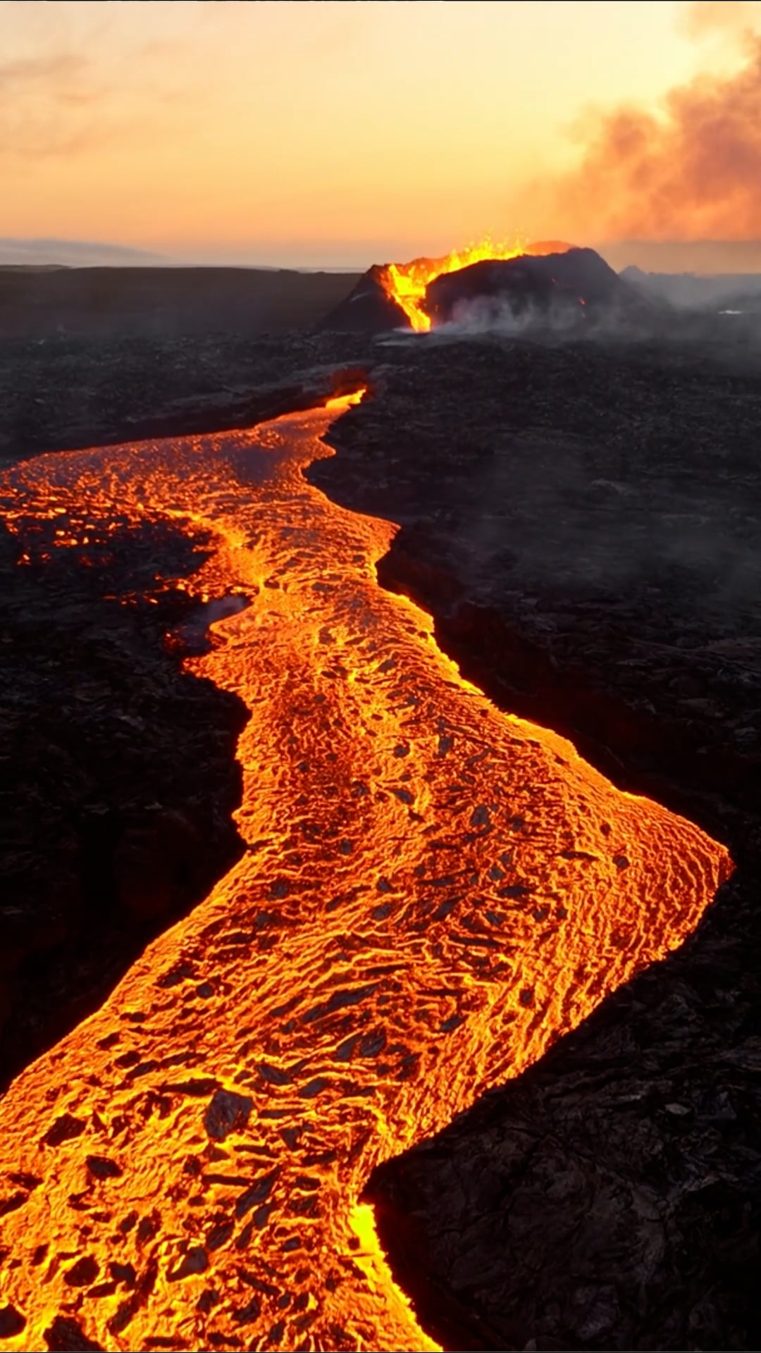 Iceland’s fiery frontier captured in stunning aerial views