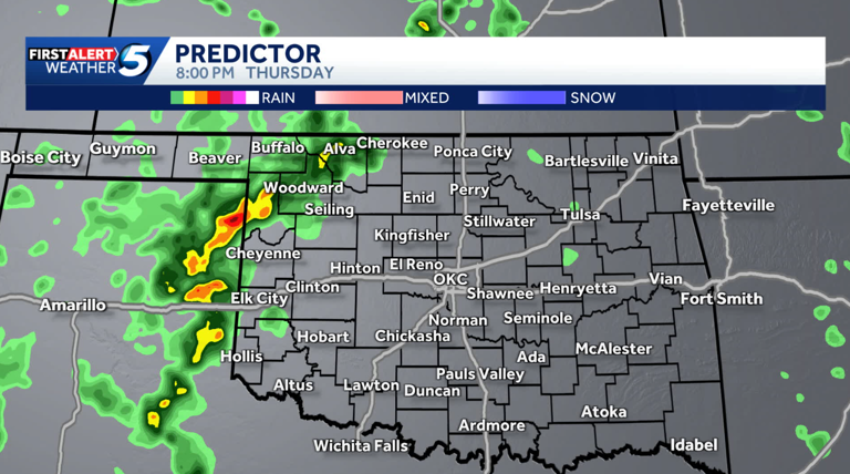 Hour-by-hour forecast: When will Oklahoma see storms with severe ...