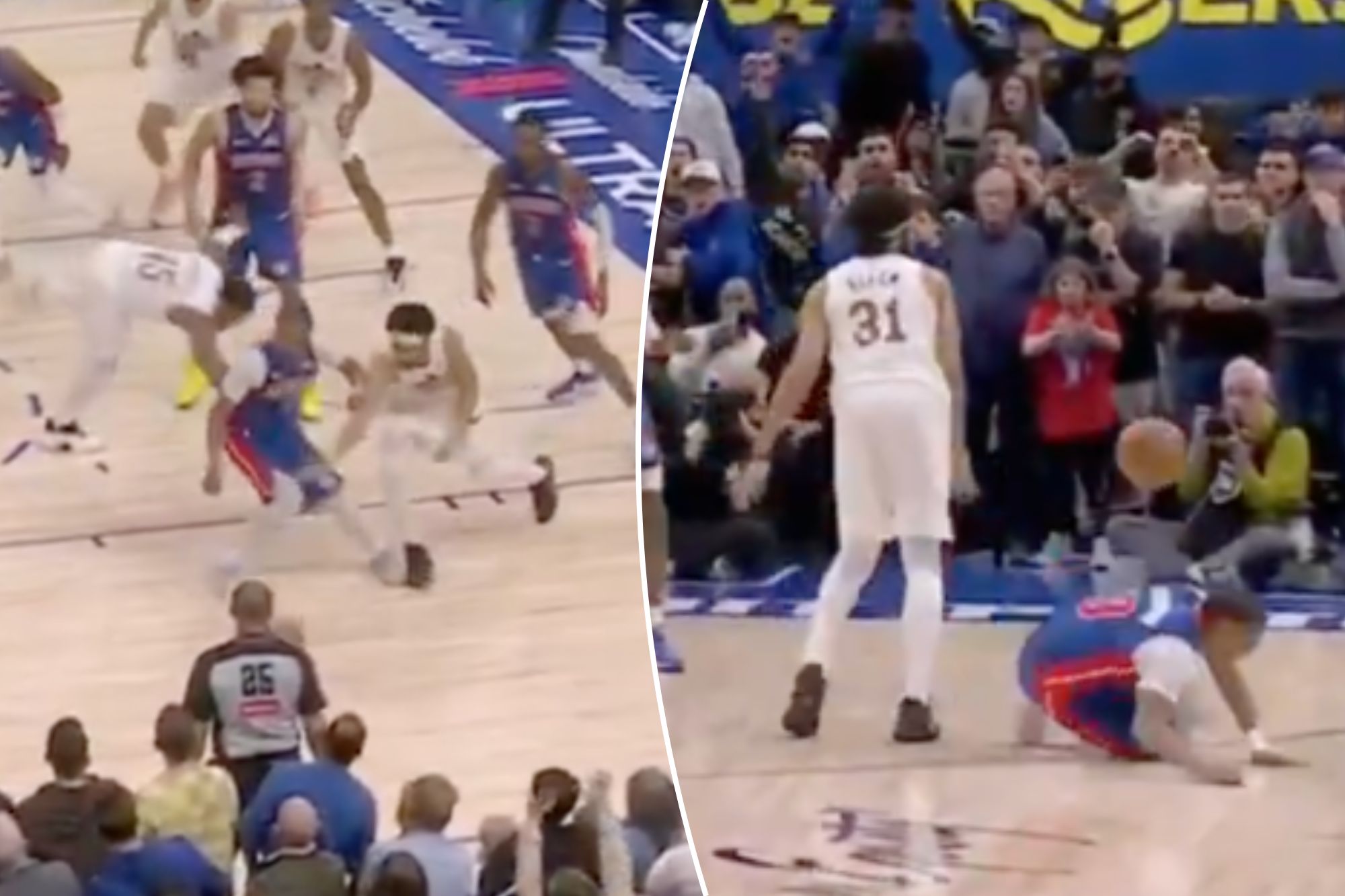 Controversial no-call in final second incenses Pistons as Cavaliers ...