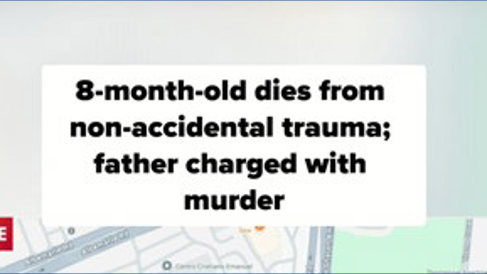 Baby dies after severe trauma; father charged with murder