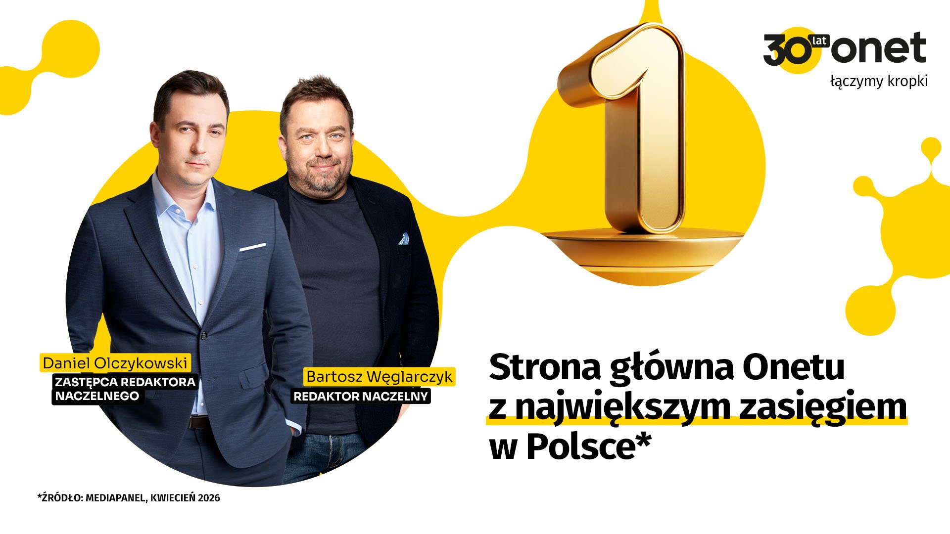 Strona główna Onetu z największym zasięgiem w Polsce