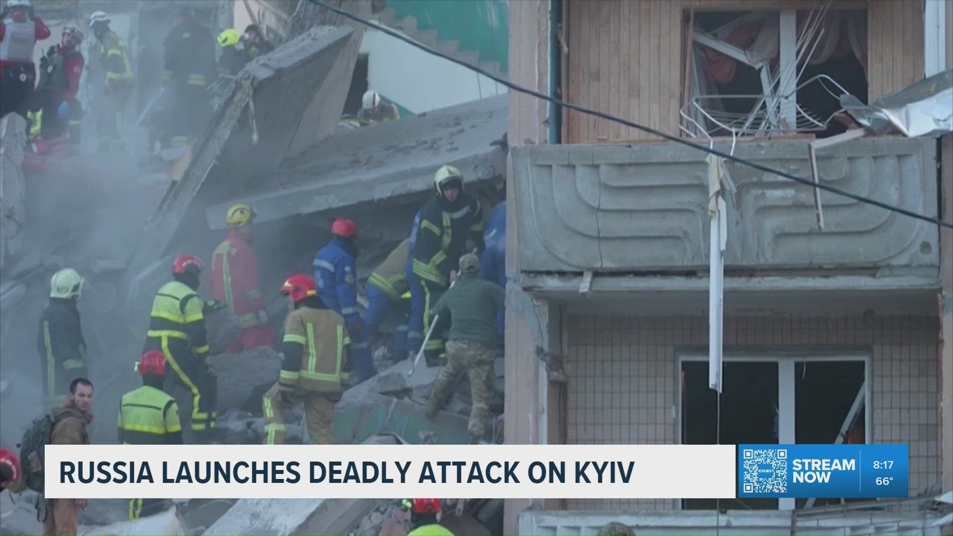 At least 1 dead, more than 30 injured in Russian strike on Kyiv, Ukraine