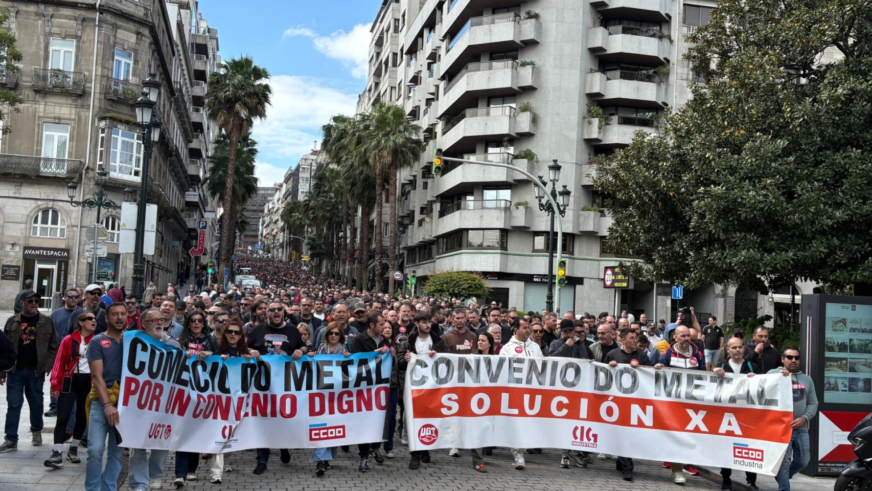Nueva jornada de huelga de metal en Vigo: miles de trabajadores saldrán ...