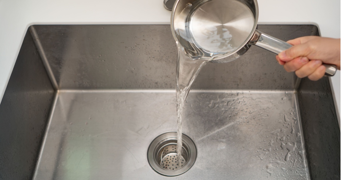 Why you should never pour boiling water down the kitchen sink