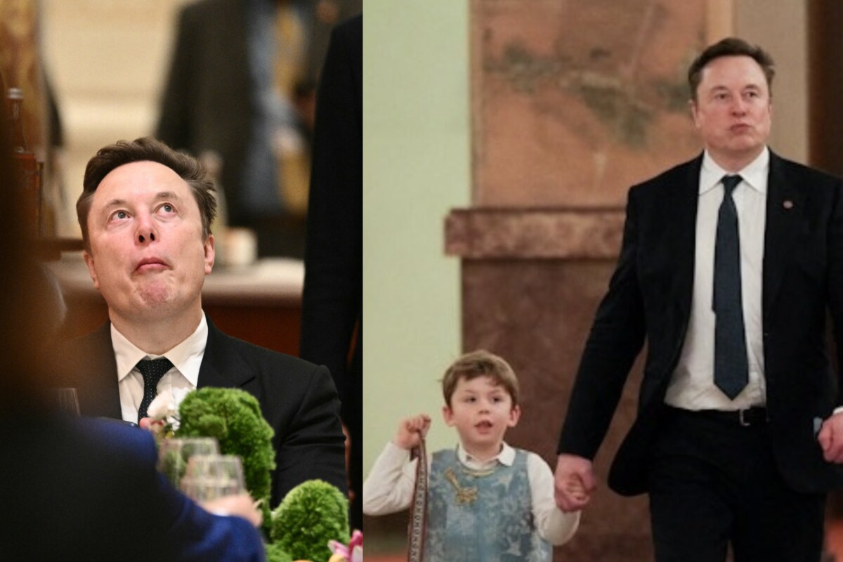 Elon Musk, who has built a reputation for unpredictable public behavior, appeared relaxed throughout the trip, engaging freely with cameras and attendees.