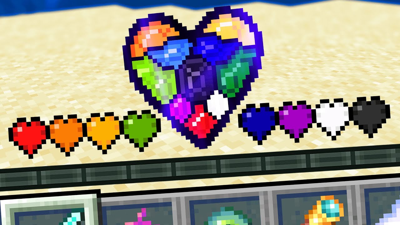 Surviving with only one massive heart in the Minecraft world