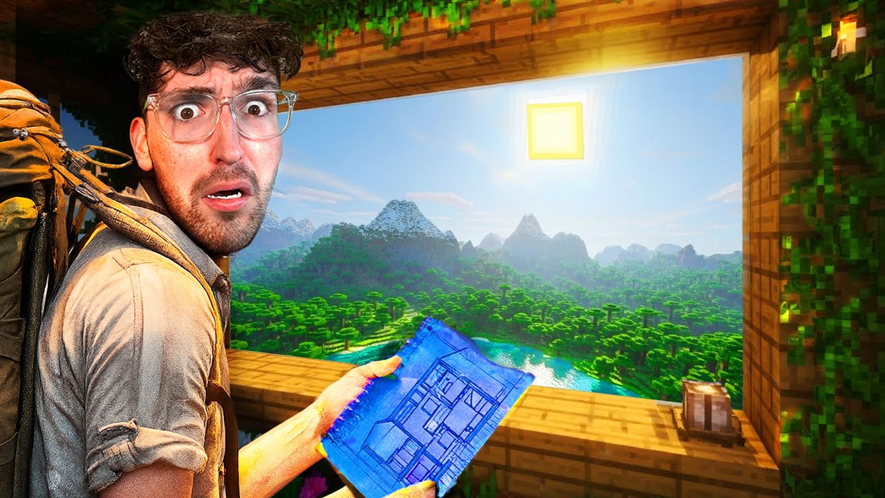 Surviving in a giant tree in Minecraft
