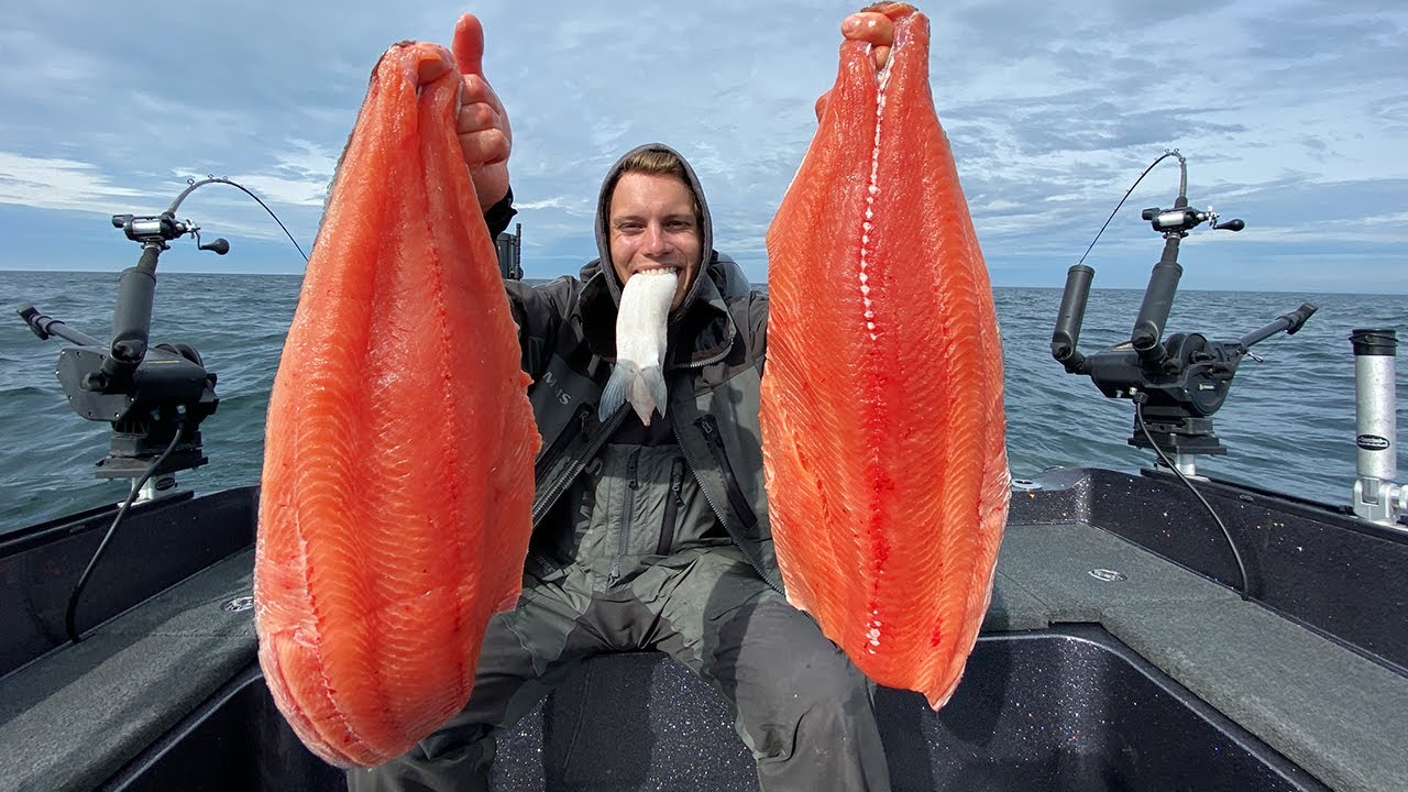 The fishing was tough but this king salmon made the trip worth it