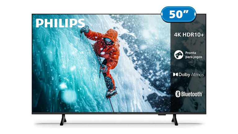 No precinho! Cupom garante mais de R$ 200 de desconto em TV 4K de 50 ...