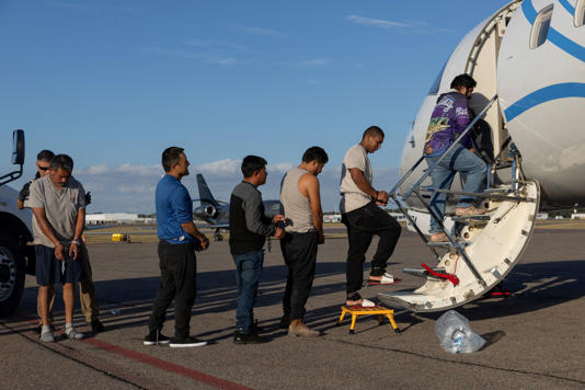 ICE performed at least 245 removal flights in April, a monthly record since independent monitors began tracking deportation flights in 2020 (REUTERS)