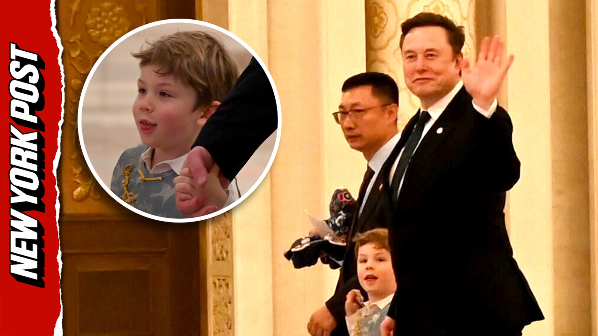 Elon Musk's son X Æ A-12 tags along on Trump China trip