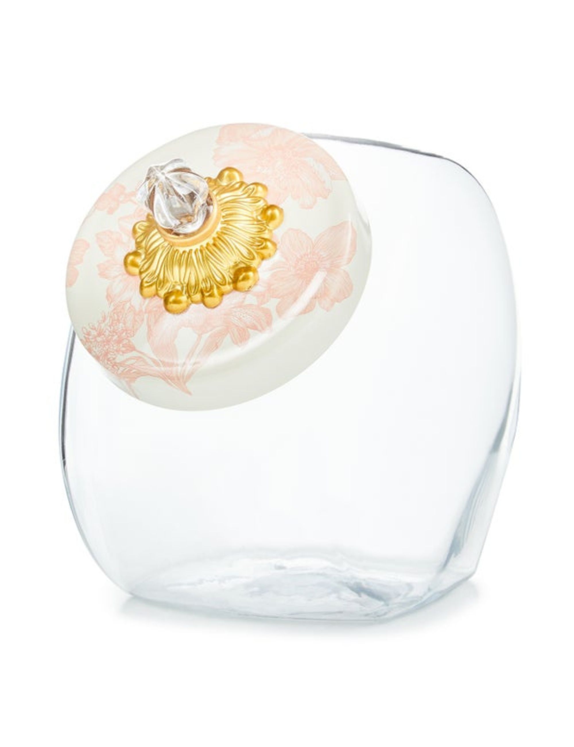 MacKenzie-Childs, Sweets Jar With Rosy English Garden Lid