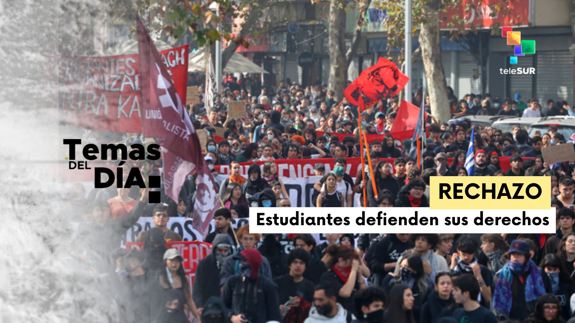 Masiva marcha estudiantil rechaza políticas del Gobierno de Kast
