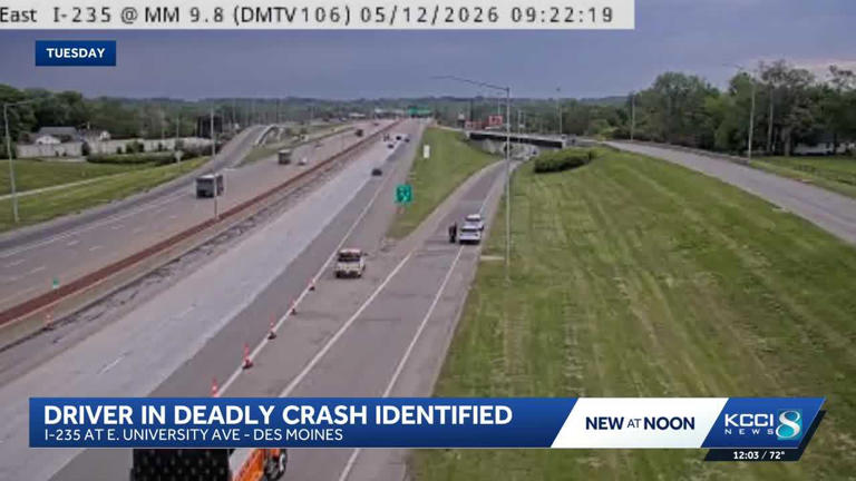 Des Moines police identify man killed in crash Tuesday on I-235