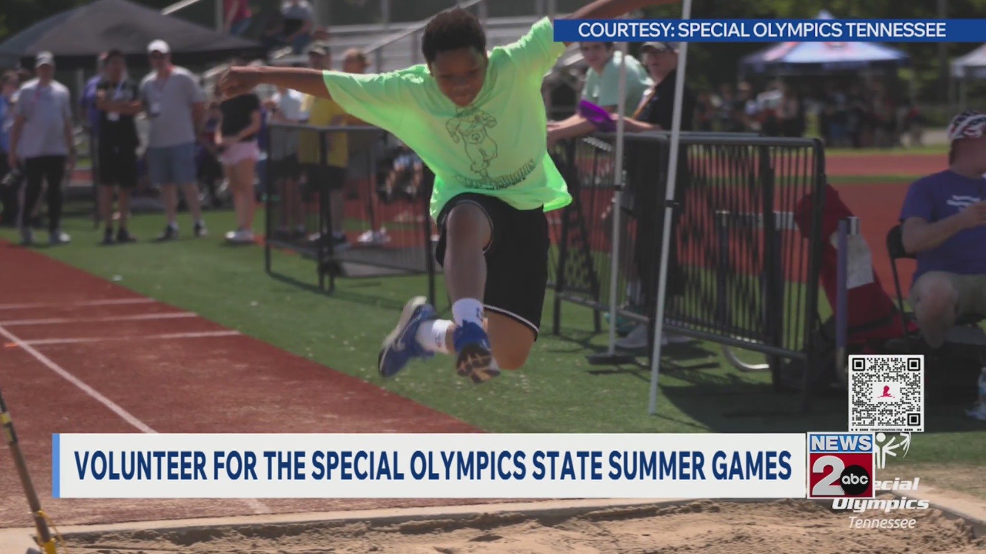 Volunteeer for the Special Olympics state summer games