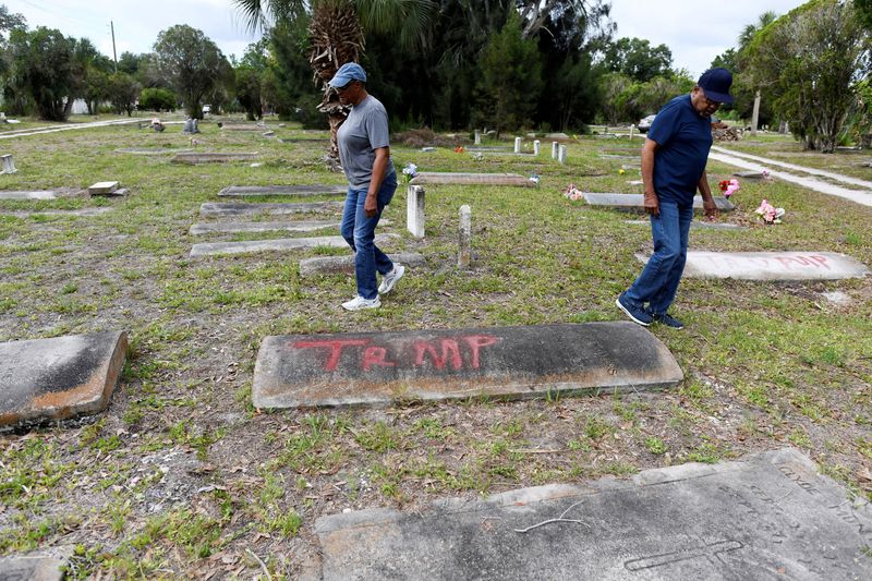 Black cemetery in Florida vandalized, 'Trump' graffitied on graves