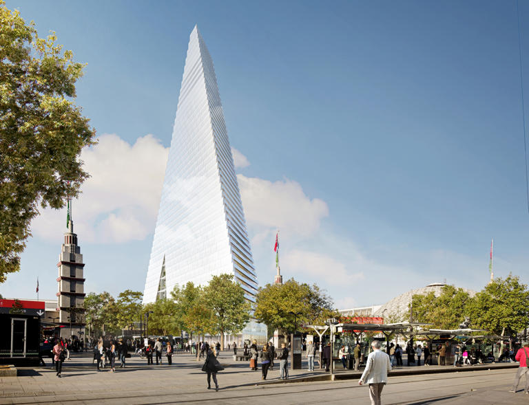 First skyscraper in central Paris in 53 years hits construction milestone