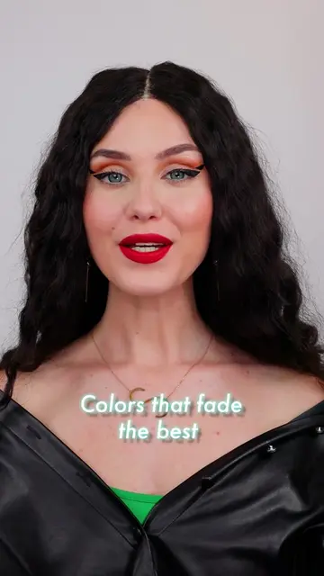 Burgundy and silver hair colors that fade beautifully