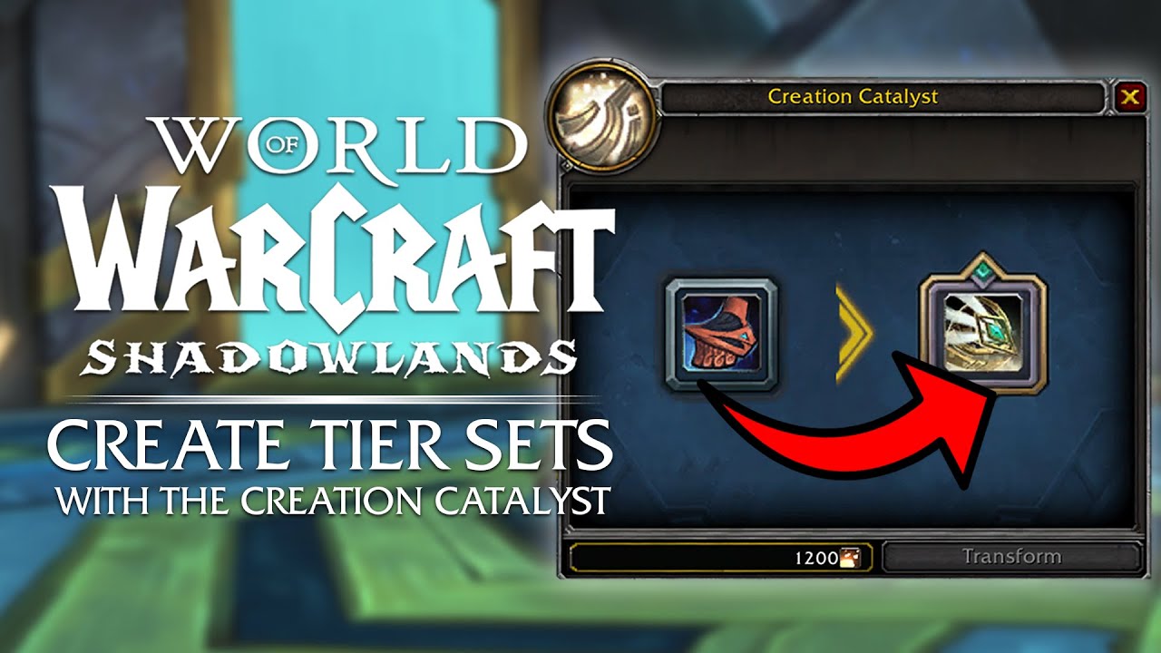 Create tier sets in patch 9.2! Creation catalyst - full system overview ...