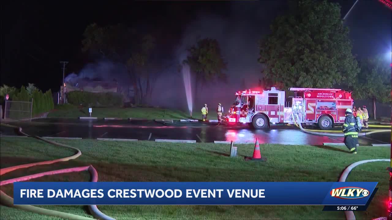 Fire damages event venue in Crestwood