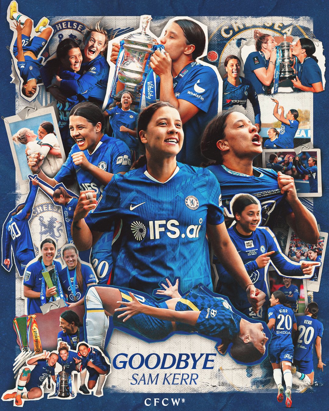Sam Kerr's time at Chelsea officially draws to a close: 'So grateful to ...