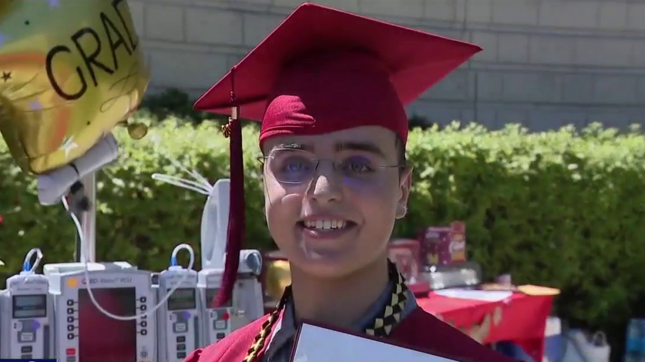 Heart transplant patient receives diploma in special graduation ceremony