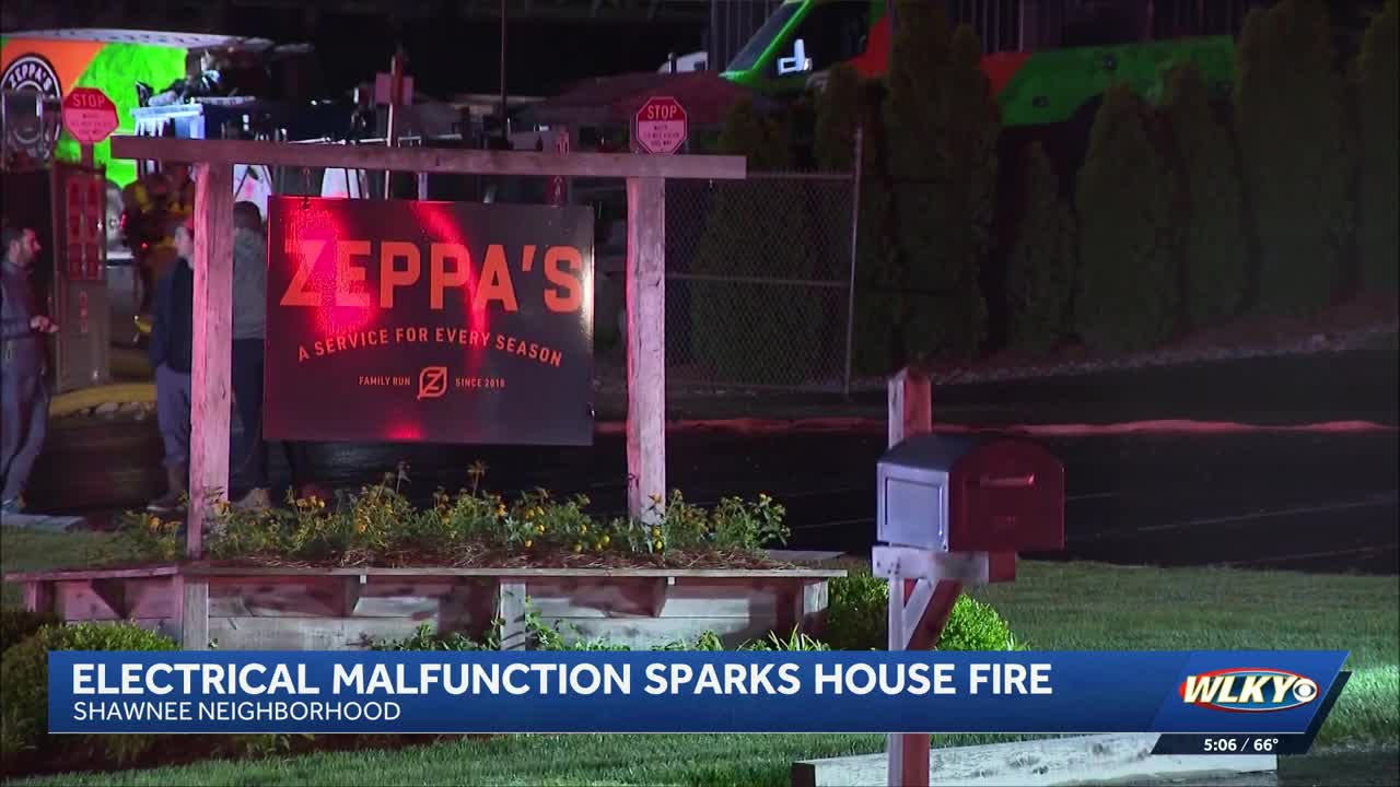 Electrical malfunction ignites house fire in Shawnee neighborhood