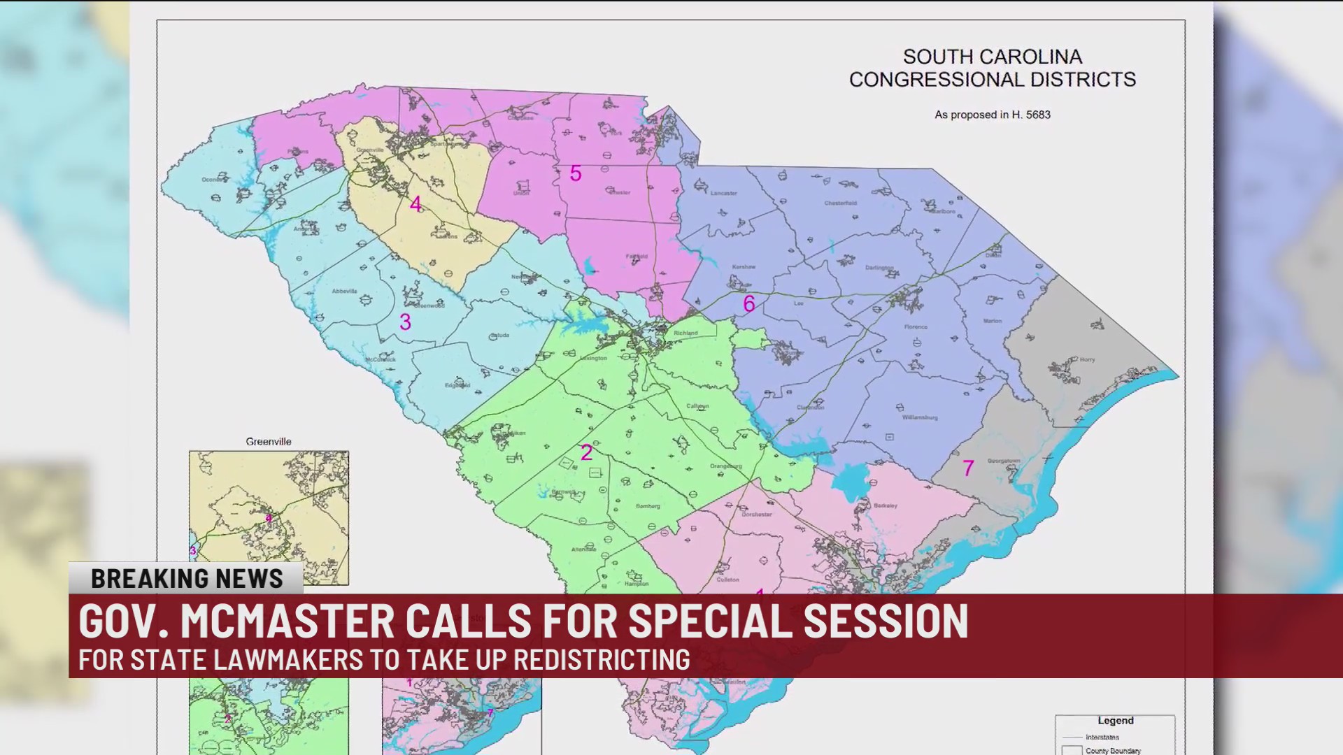 Gov. McMaster calls special session for redistricting in South Carolina