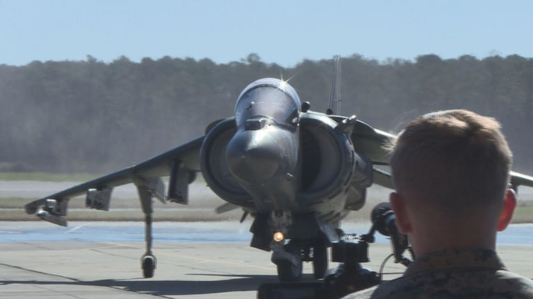 Iconic Harrier jets to fly over downtown New Bern tomorrow