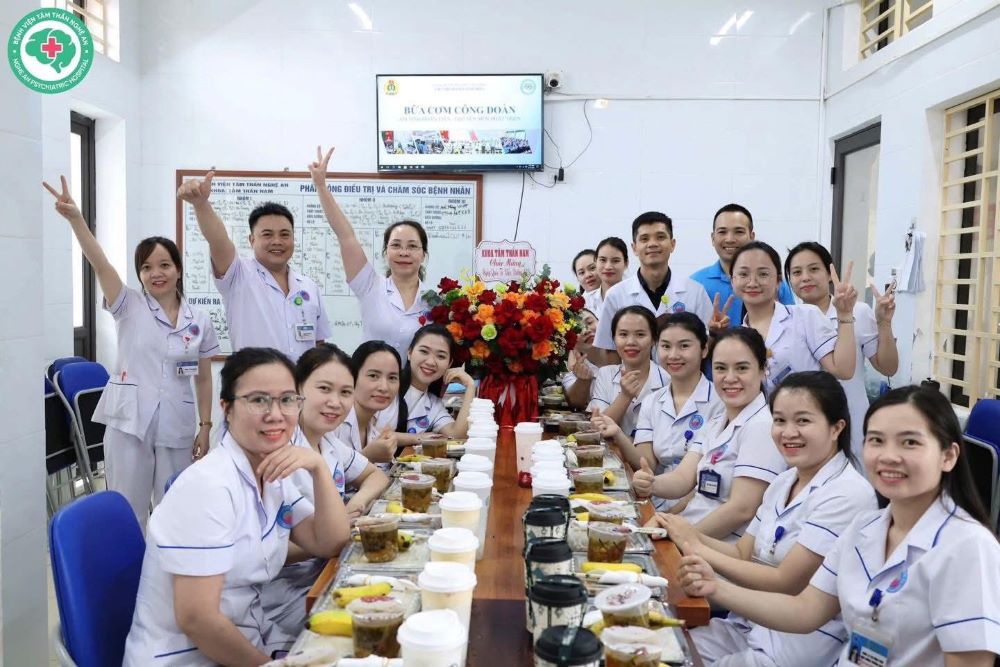 “Bữa cơm Công đoàn” gắn kết đoàn viên tại Bệnh viện Tâm thần Nghệ An