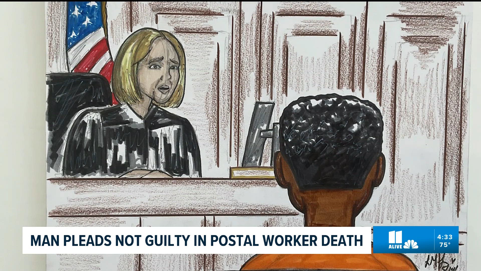 Suspect accused of killing postal worker faces federal judge
