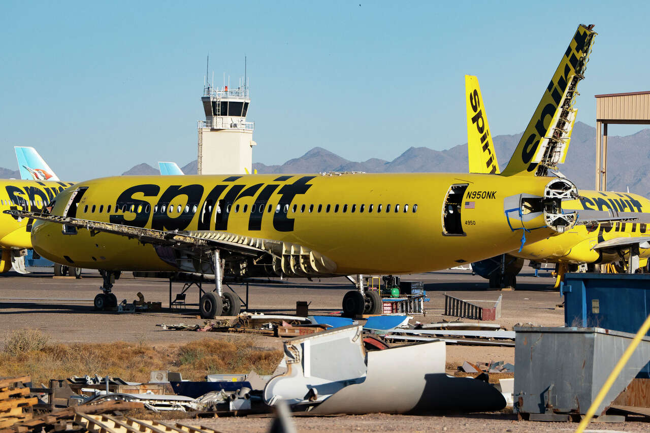 Where Spirit Airlines planes went after the carrier suddenly shut down