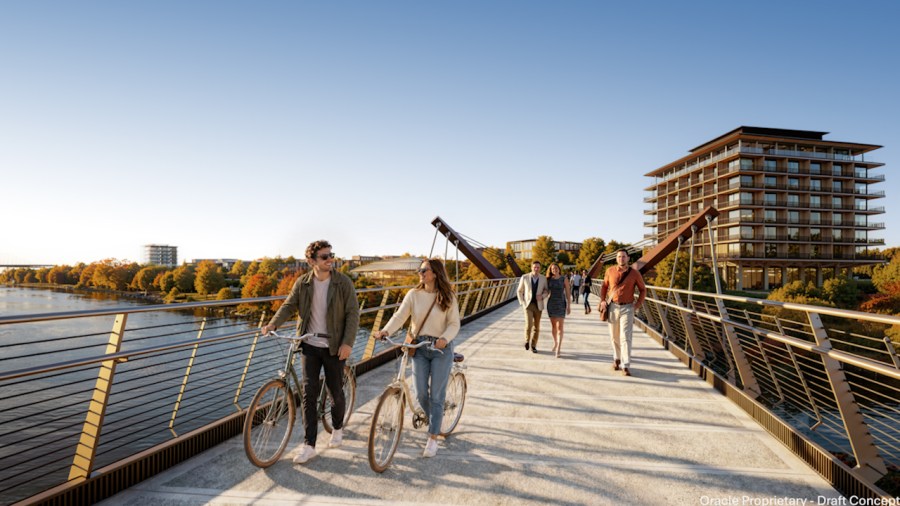 Oracle releases renderings of proposed pedestrian bridge