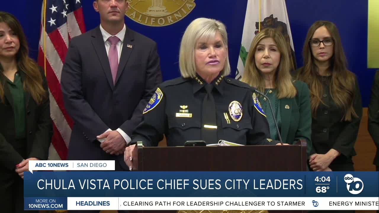 Chula Vista police chief sues city leaders over alleged conspiracy