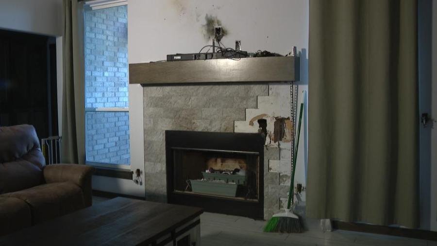 The brightest white light: Family’s home damaged after lightning strike