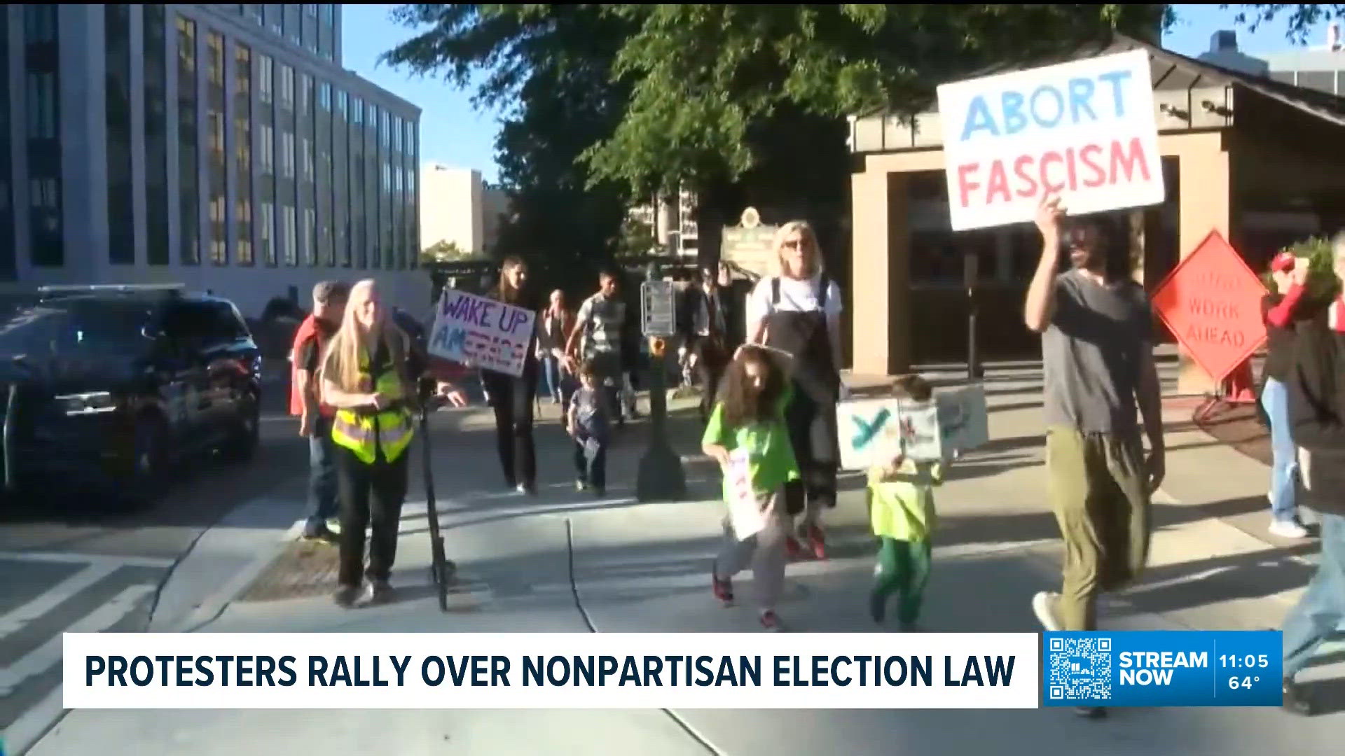 Group rallies over controversial election law