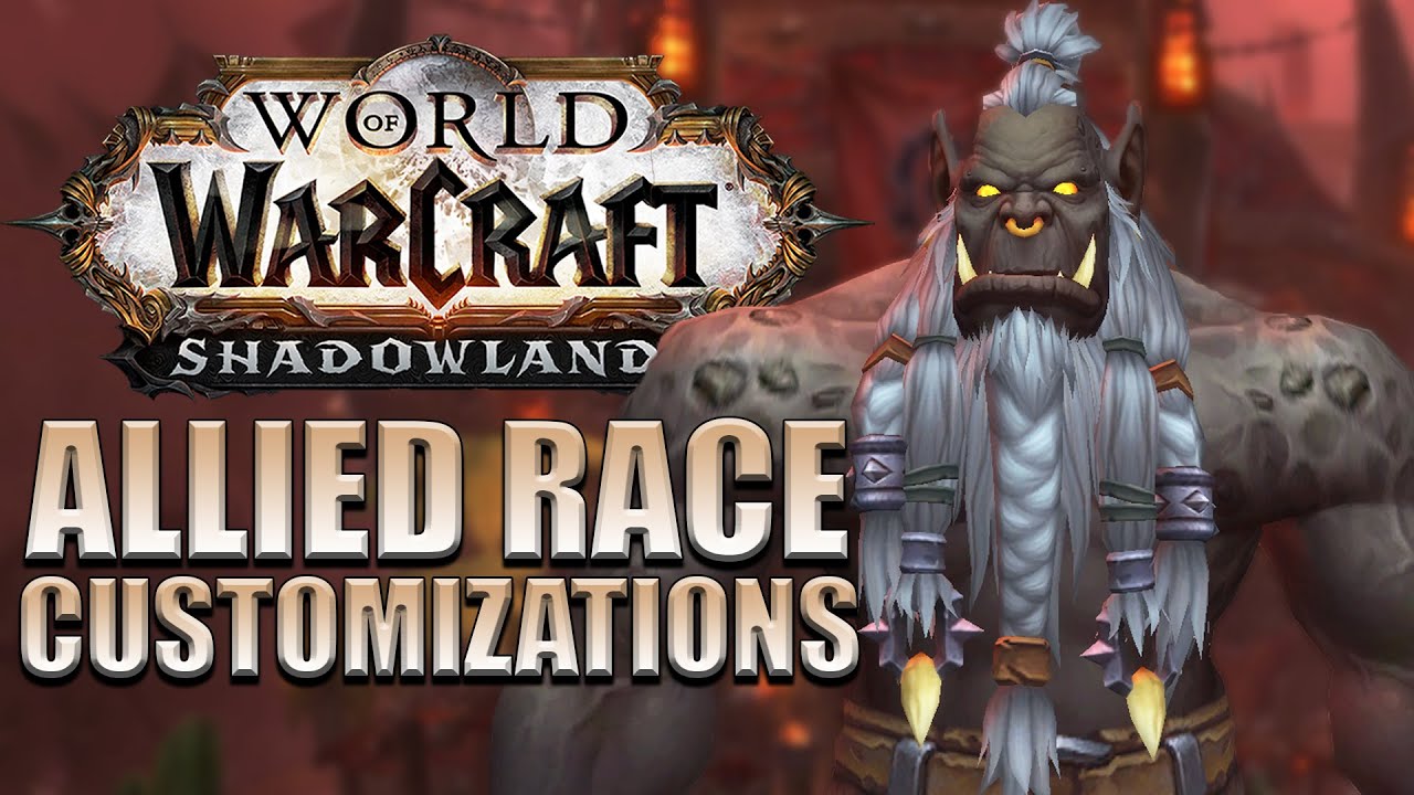 Updated allied race customization options | Shadowlands beta