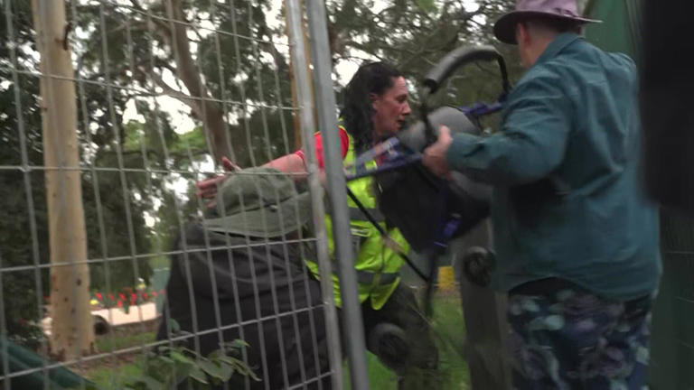 Activist, 78, arrested at North Adelaide Golf Course as protesters ...