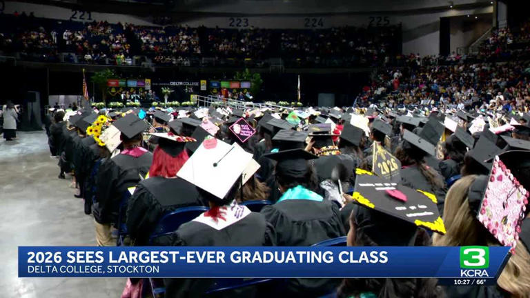 Delta College hosts largest graduation ceremony in Stockton history