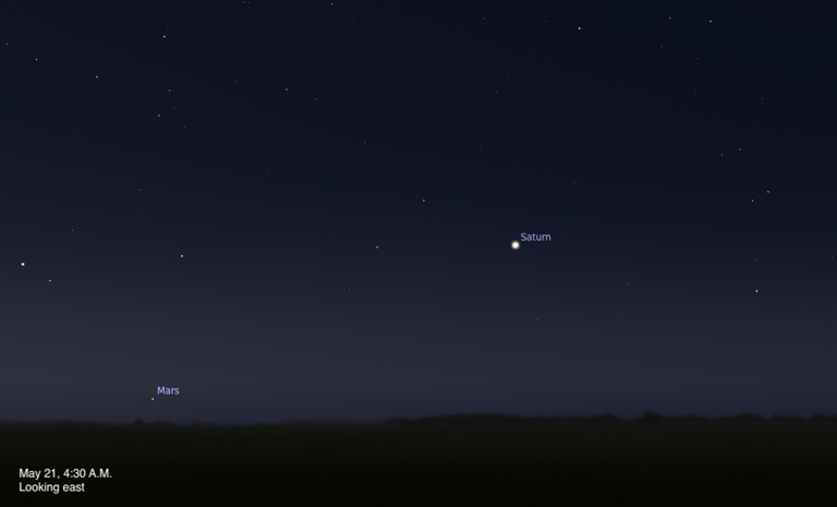 The sky today on Wednesday, May 20: The moon checks in on the Beehive