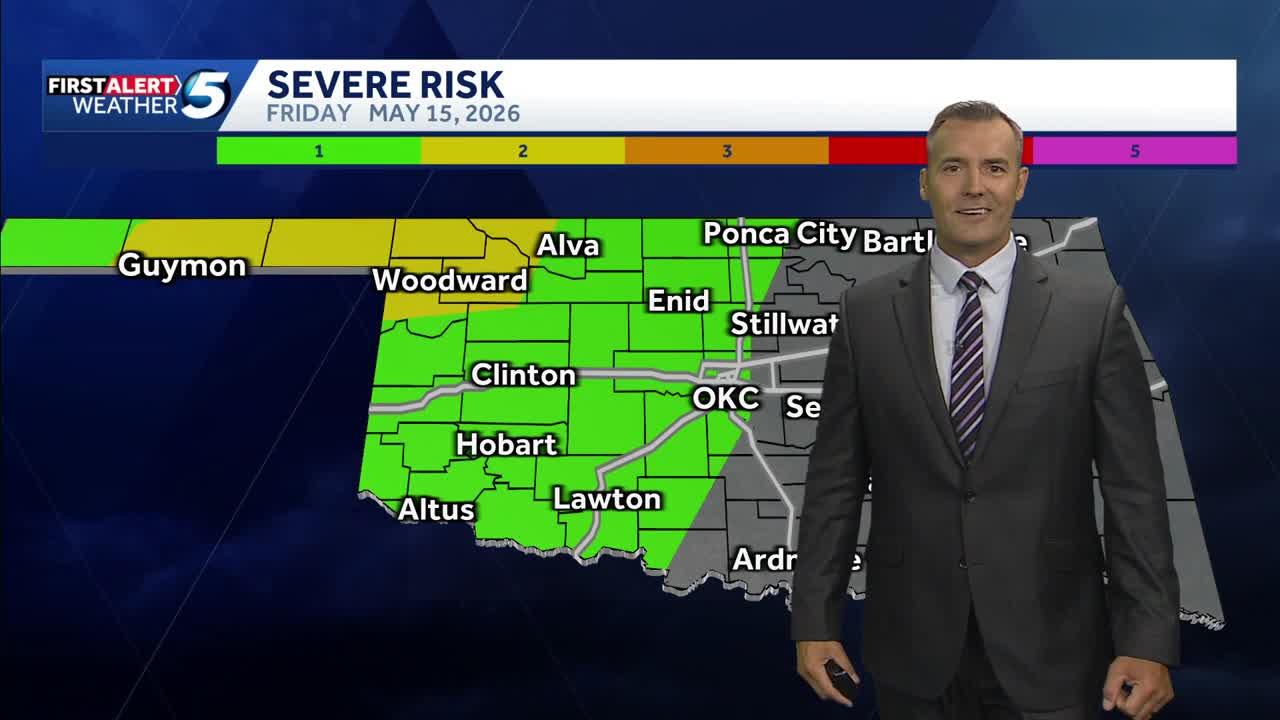 Oklahoma weather forecast: Hot, severe storms for some Friday