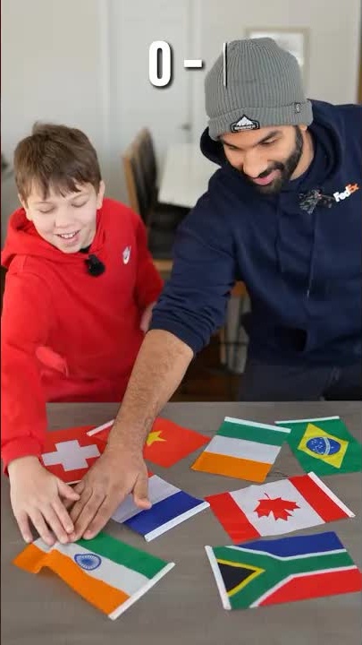 Can you grab the country flags faster?