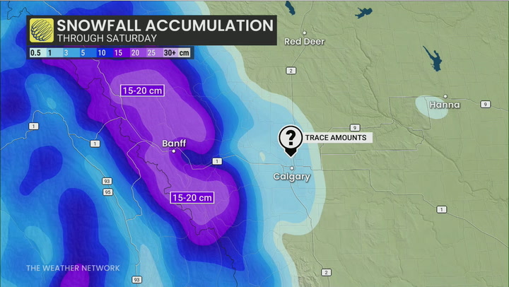 Long weekend snowfall targets Banff
