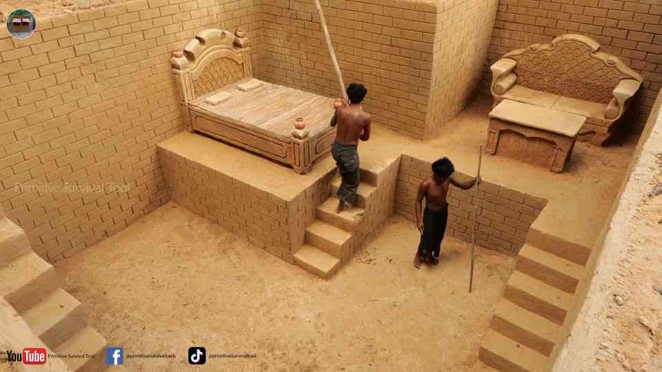 Watch these primitives fight through exhaustion to finish a shelter ...