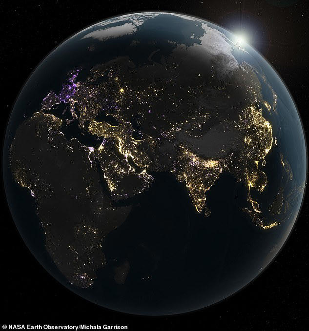 Britain is dimming: NASA maps reveal how night lights are changing ...