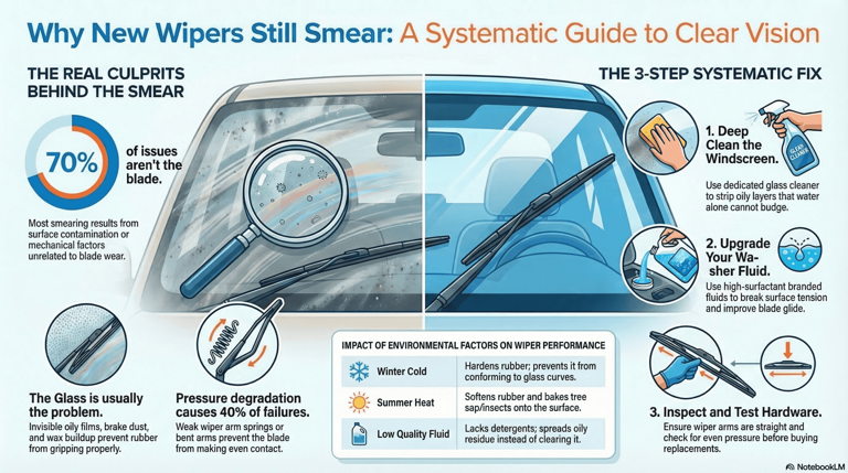 Wipe out: Pollen smears on a worn wiper could cost drivers £2,500 this ...