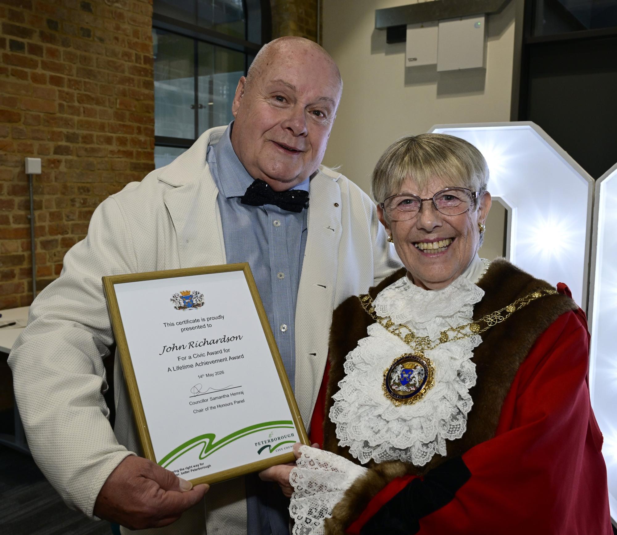 Peterborough's unsung heroes celebrated at Civic Awards ceremony