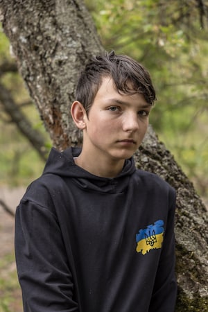 In northern Ukraine, it was boy vs. Russian drone. The boy won.