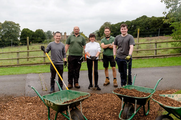 Volunteers dig deep at Marwell Zoo