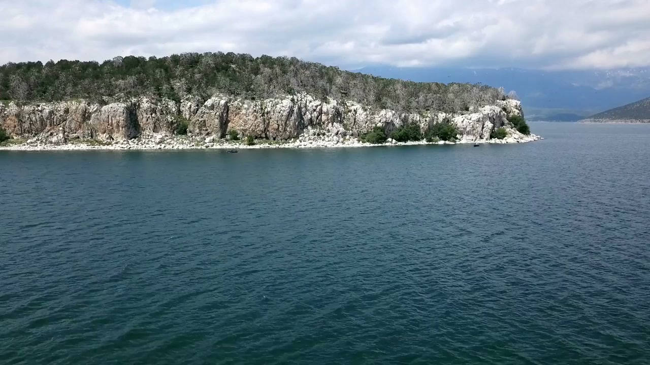 Golem Grad, North Macedonia: Drone views of Snake Island